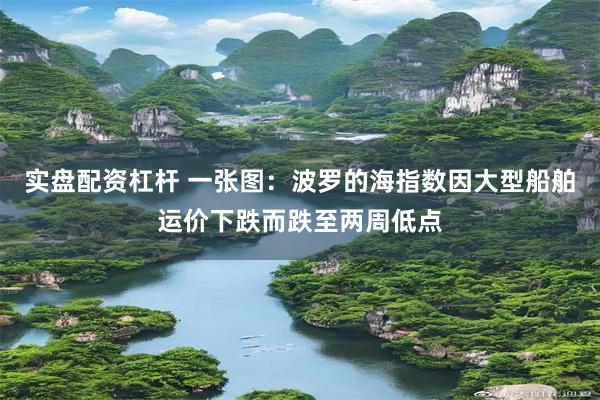 实盘配资杠杆 一张图：波罗的海指数因大型船舶运价下跌而跌至两周低点