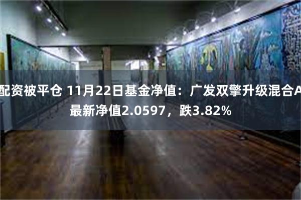 配资被平仓 11月22日基金净值：广发双擎升级混合A最新净值2.0597，跌3.82%