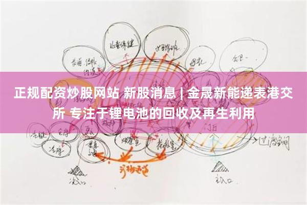 正规配资炒股网站 新股消息 | 金晟新能递表港交所 专注于锂电池的回收及再生利用